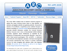 Tablet Screenshot of addictionrecoverycenteroftemecula.com
